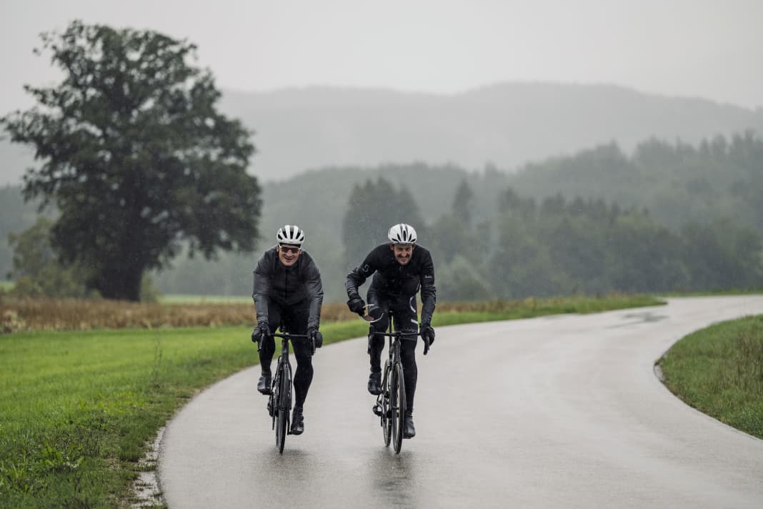 Shades of Speed - Andre Greipel and Marcus Burghardt on the course at the first edition of the cycling marathon. 