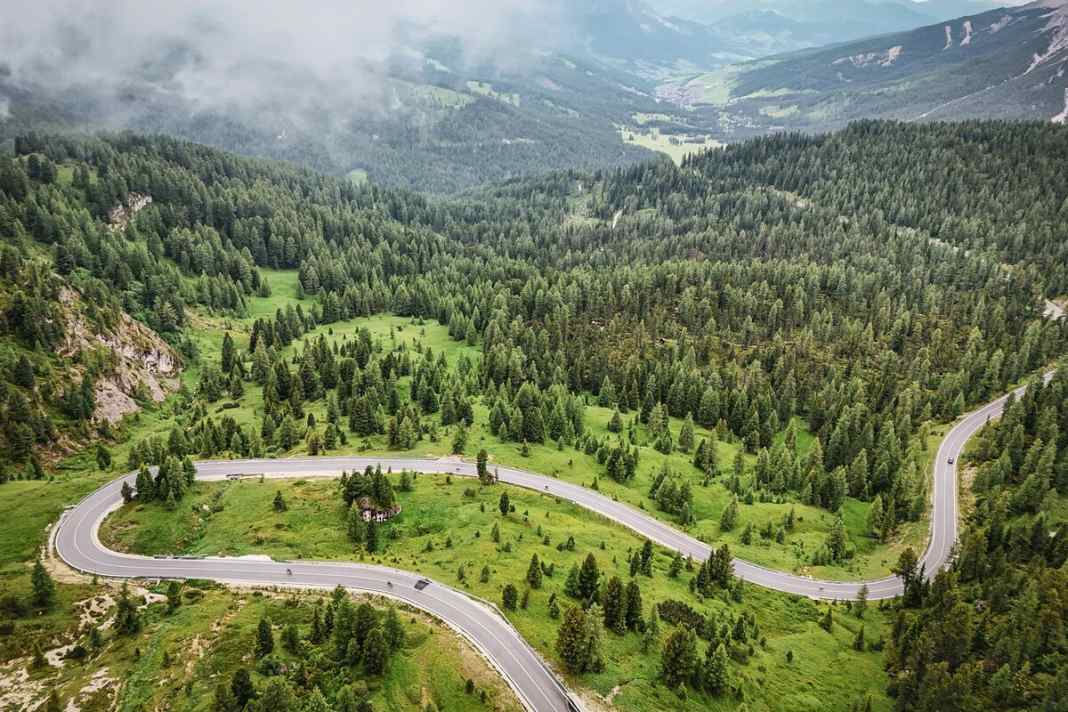 Drone photo Dolomites Marathon