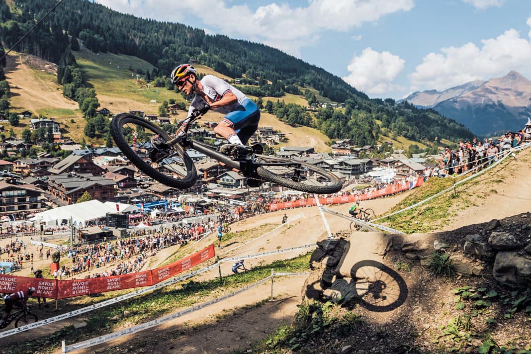 Lifted off? Tom Pidcock was a spectacular front-runner at the Mountain Bike World Championships - before he ran out of steam