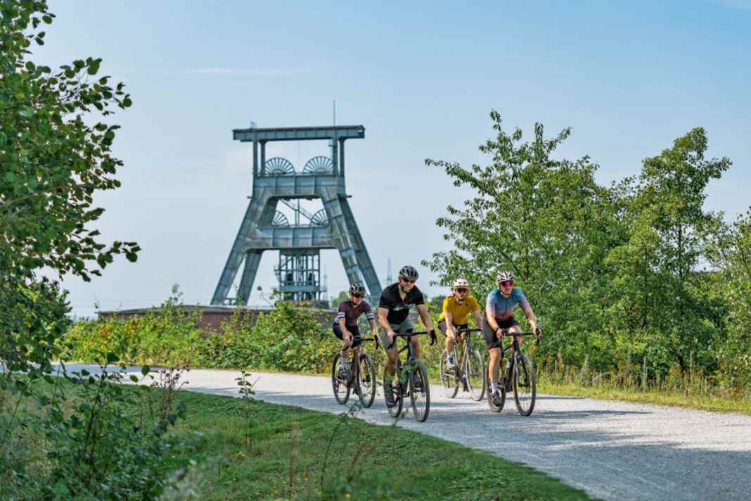 Die ehemalige Industriearchitektur verleiht dem neuen Gravel-Festival eine ganz besondere Kulisse