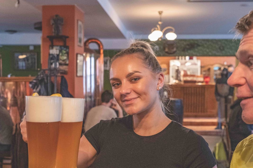 Olomoucs kleine Brauerei Svatováclavský braut sieben Sorten Weißbier ohne Pasteurisation und Filtration