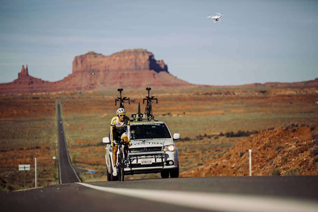 Christoph Strasser beim RAAM 2019 - sein sechster Sieg