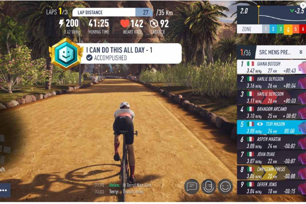 In der virtuellen Welt von MyWhoosh werden 2025 die UCI E-Sports Cycling Weltmeisterschaften ausgetragen.