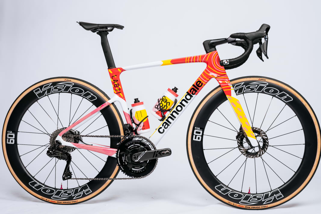 Das ist das Cannondale SuperSix Evo LAB71 von EF Education EasyPost