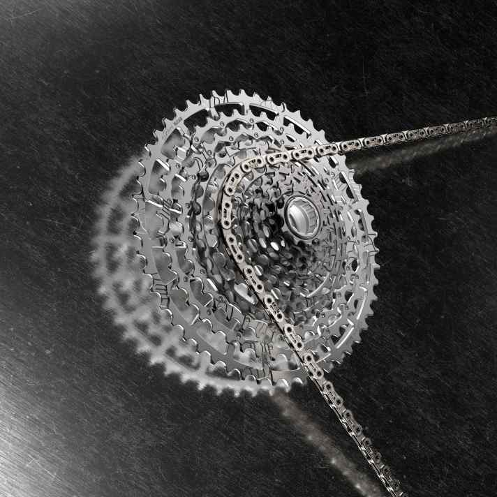 Lightest T-Type cassette ever: minus 25 grams at full performance.