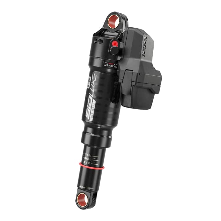 At first glance, the motor unit on the Rockshox SIDLuxe Ultimate Flight Attendant shock resembles a classic reservoir.
