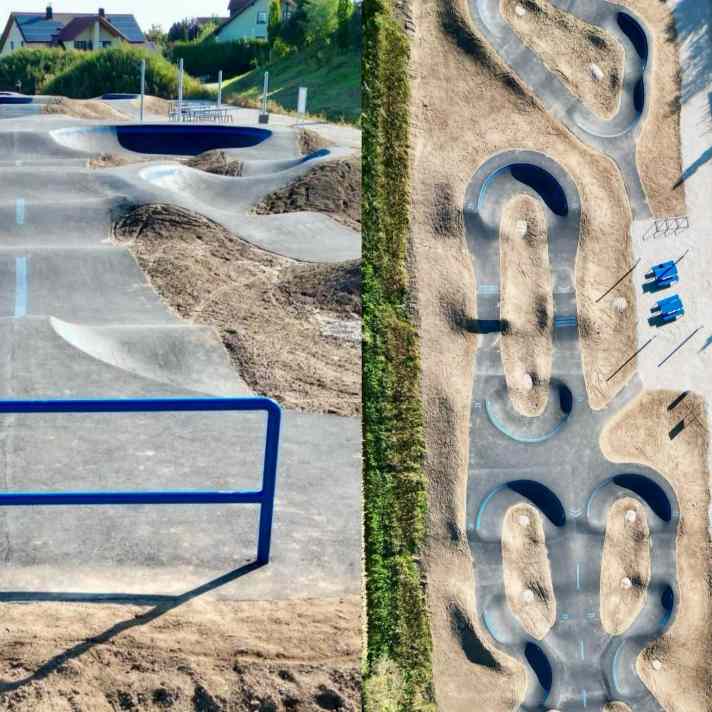 Freshly hatched from the egg: The pump track switchbacks in Saal an der Donau.