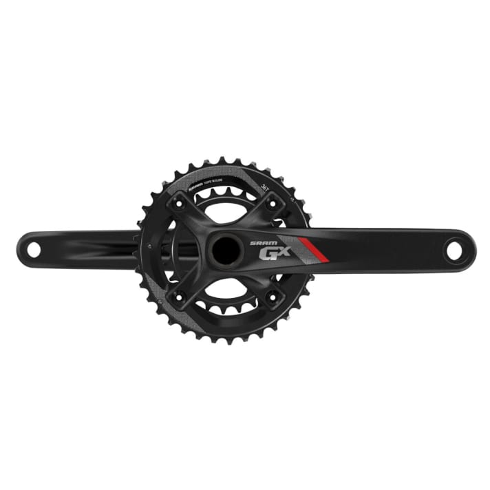   Double crank with 36-24 teeth.