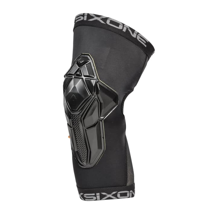   Darth Vader sends his regards: futuristic look of the SixSixOne Recon Knee Pad.