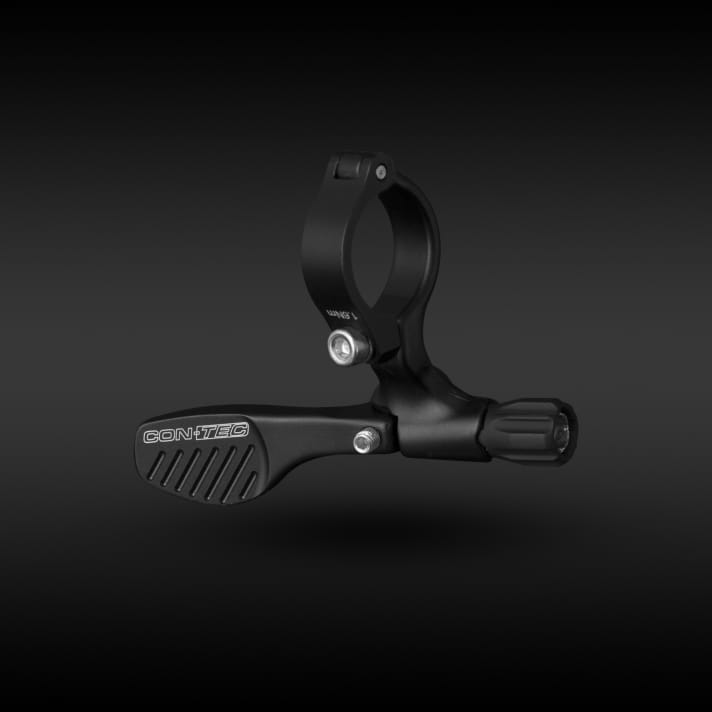   No more front derailleur? Then the ergonomic lever for the left side of the handlebars can be used.