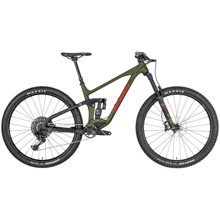   Between All Mountain and Enduro: The new Bergamont Trailster rolls on 29-inch tyres and comes with a 160 mm fork and 145 millimetres at the rear.