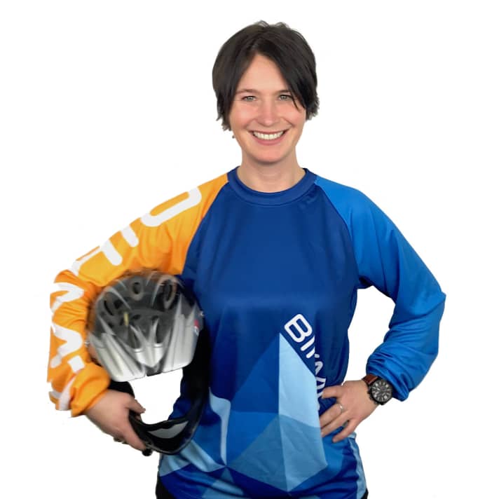 A mountain biker herself, at home in Innsbruck and Munich and the boss of Bikmo Germany and Austria: Alex Zingg.
