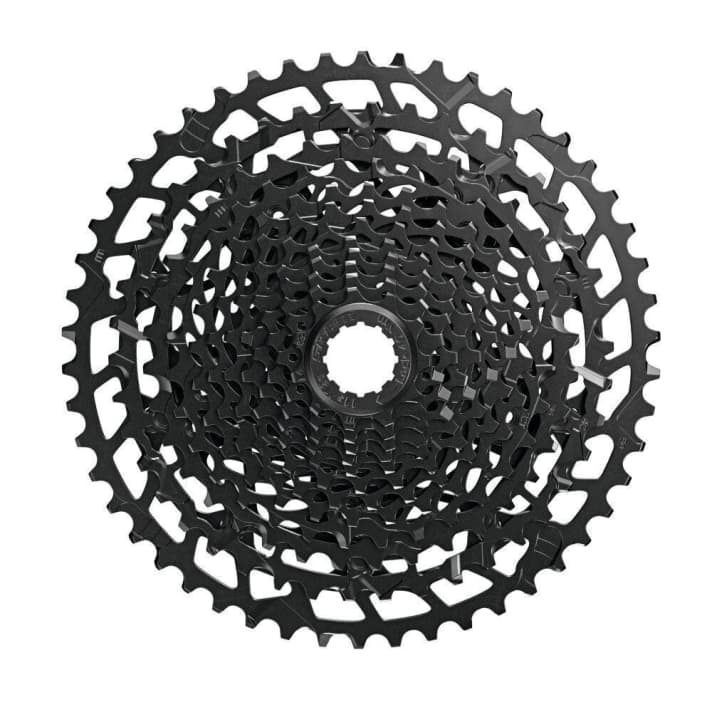   The SX Eagle cassette (PG-1210) is not available on the aftermarket. It is probably somewhat heavier than the NX Eagle cassette (PG 1230). However, this should make the entire groupset significantly cheaper for original equipment manufacturers than in the aftermarket.