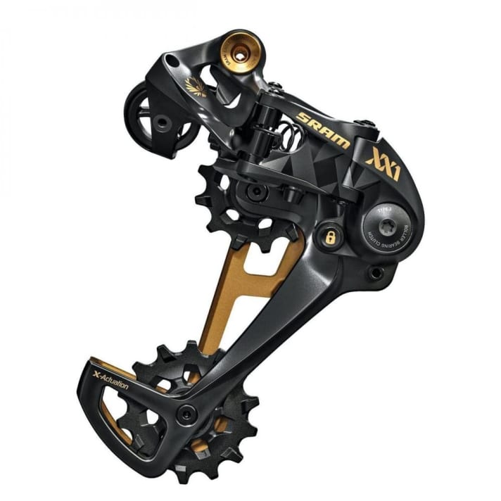 The Sram XX1 Eagle rear derailleur weighs 268 grams.