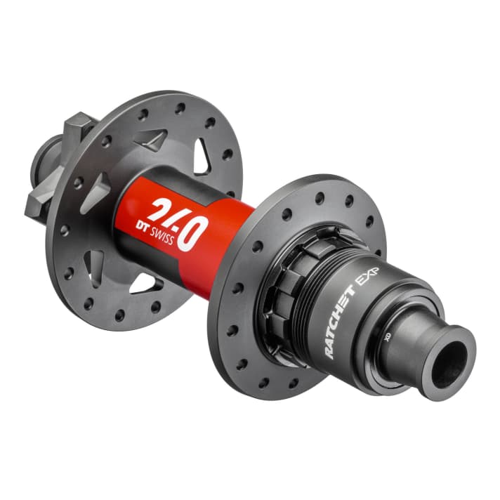   ...with Sram XD freehub: The new DT Swiss 240 EXP hub can be fitted with all standard freewheels.