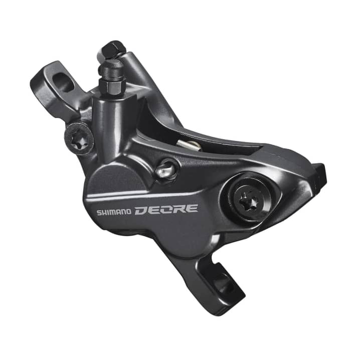 Deore four-piston brake is aimed at trail and enduro riders.