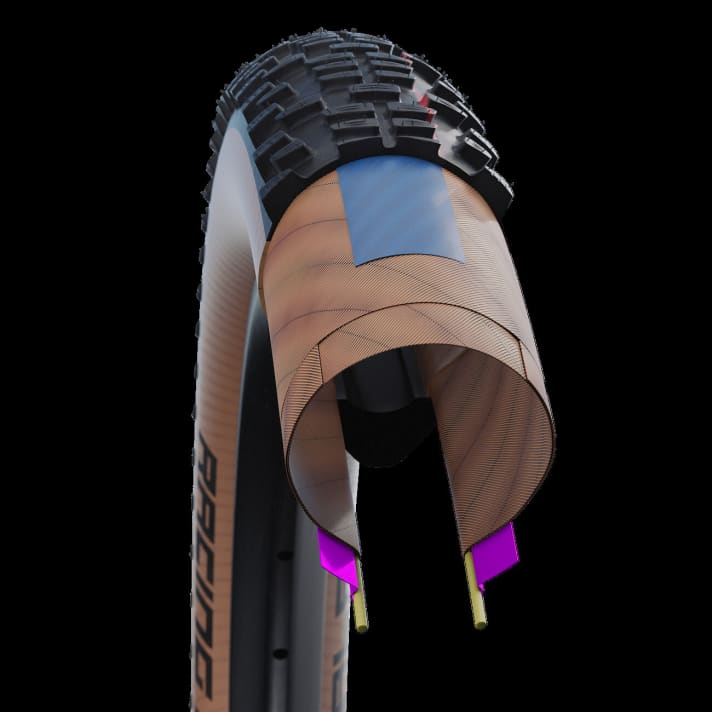   Super Race: Low rolling resistance, low weight. These tyres are made for cross-country and marathon riders. They play a subordinate role on E-MTBs, as puncture protection is not a priority.