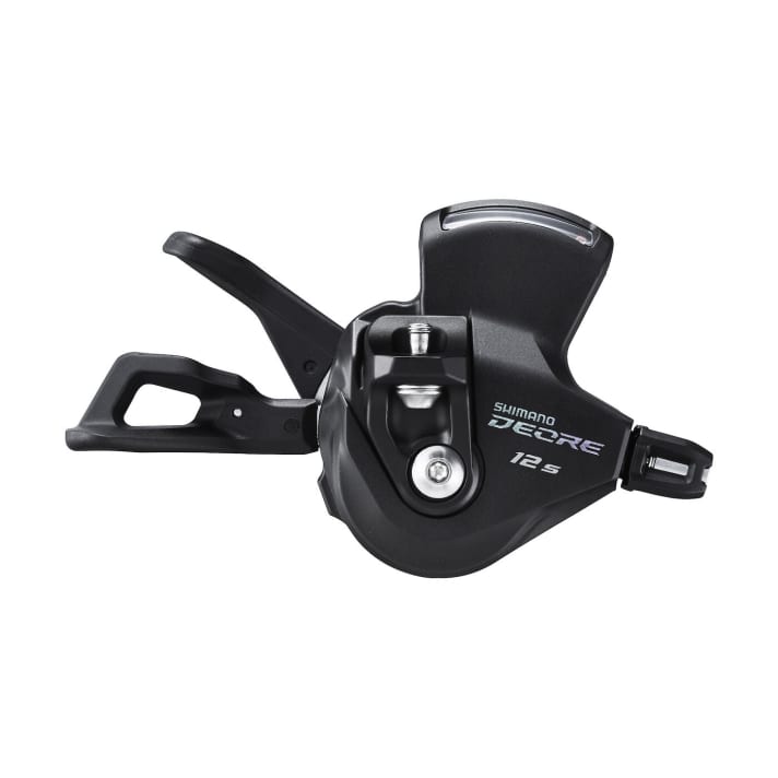 New Deore shifter with 12 gears and I-Spec-EV mounting.