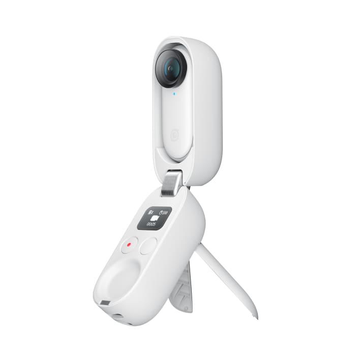   The supplied charging cradle functions as a power bank, stand and Bluetooth remote control.