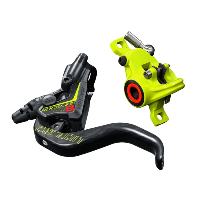   Die <a href="https://www.bike-magazin.de/komponenten/bremsen/labor--und-praxistest-2019-mtb-bremsen-am-limit" target="_blank" rel="noopener noreferrer nofollow">MT8</a>  Raceline ist mit einem leichten Carbotecture SL-Gehäuse und einem Gewicht von 195 Gramm (ohne Bremsscheibe) vor allem für sportliche Cross-Country- und Marathon-Ausflüge konzipiert. Mit dem 1-Finger HC Carbon-Bremshebel verspricht Magura außerdem ein perfektes Bremsgefühl. Preis: 599,80 Euro.