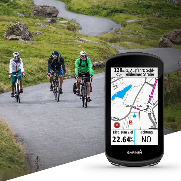 Wird den meisten Edge-Nutzern auf den ersten Metern gar nicht groß auffallen: das verbesserte Karten-Design von Garmin.