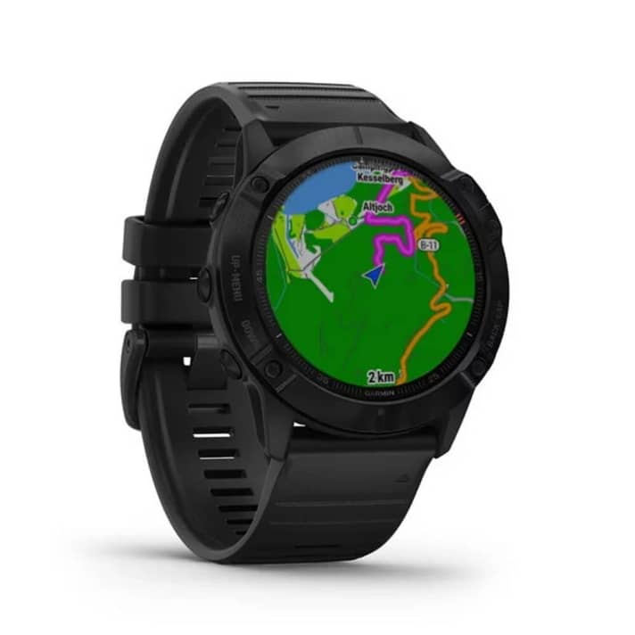 Robust appearance, countless functions and available for various sports: The latest GPS watch from Garmin is a compact mastermind for the wrist that can do anything - preferably outdoors. In everyday life, it scores with numerous smartwatch functions. At Fitstore24, the Garmin fenix 6X Pro is available for 545 instead of 700 euros.