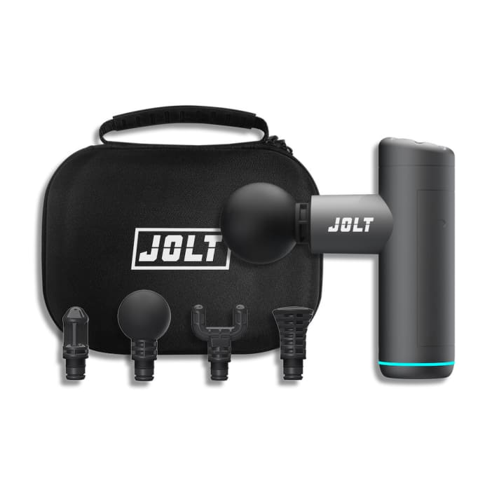 Für unterwegs: Die Jolt Mini kommt zwar mit nur vier Aufsätzen, soll dafür aber in jede Tasche passen.