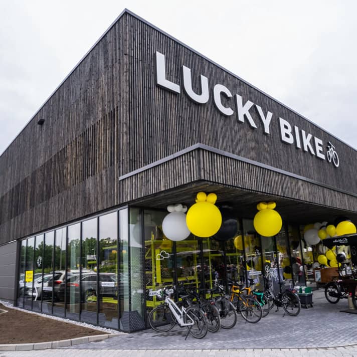 The new Lucky Bike headquarters and branch in Bielefeld. It was reopened in June 2021.