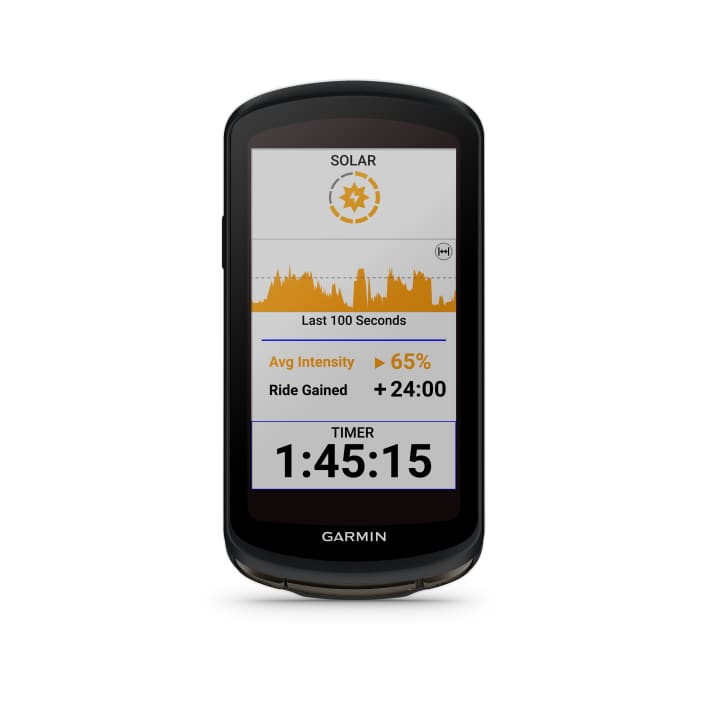 You can see how long the battery lasts thanks to solar lenses in real time while driving.