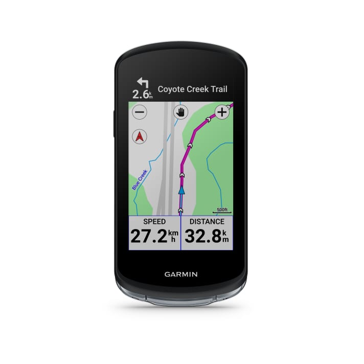 If you miss a turn-off or leave the planned route, you can either pause the route guidance or be guided back along a recalculated route (popular routes are brought forward).
