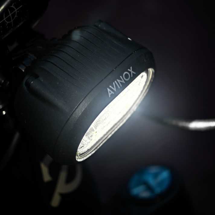 The aluminium-magnesium alloy housing has cooling fins for heat dissipation.