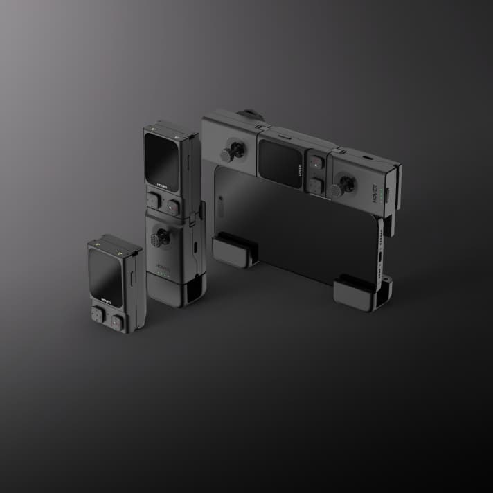 Als  Zubehör präsentiert Zero Zero Robotics den Beacon - ein Modul mit 1,78 Zoll OLED-Bildschirm, das als Echtzeit-Videoanzeige, Einhand-Steuerung und Signalgeber für präzises Tracking dient.