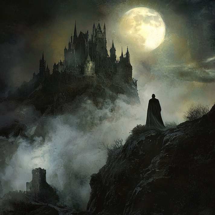 Prince Vlad the Impaler from the 15th century served as the model for the vampire prince Dracula. The prince, surnamed Draculea, had a penchant for executions by impalement and was notorious for his cruelty in the fight against the Ottomans. | Illu: KI/Dimitri Lehner