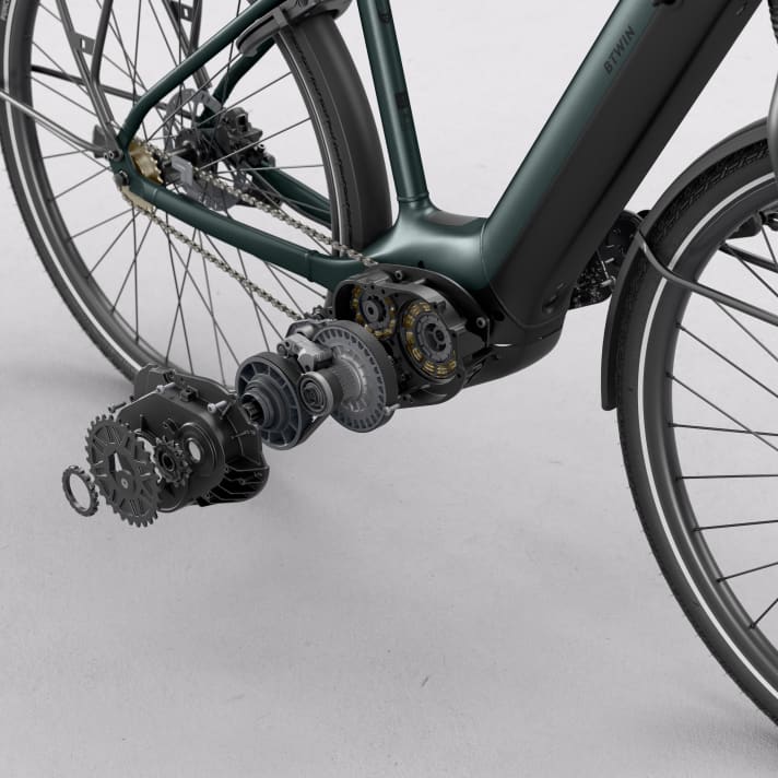 Ein sogenanntes Planetengetriebe ist Herzstück des neuen Automatikgetriebes am B’TWIN LD 920 E