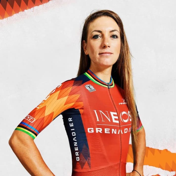 In the service of Ineos-Grenadiers on the world's mountain bike race tracks in 2023: Pauline Ferrand-Prévot (30).