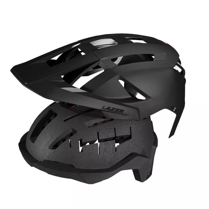 Der neue MTB-Helm nutzt erstmals die neue DualCore-Technologie.
