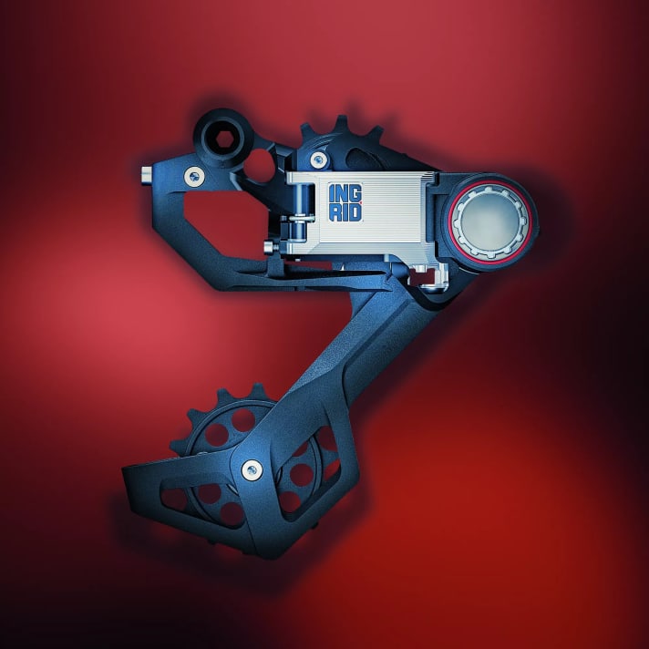 The second European derailleur: Ingrid produces in Italy, but does not yet have its own gear lever in its programme.