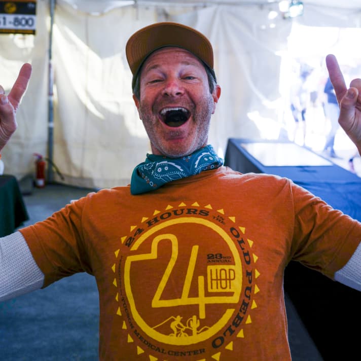 Organiser Todd Sadow is a funny guy who celebrates the race weekend like one big party.