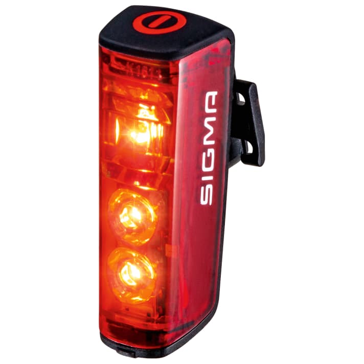 Aktuell ist das Sigma Blaze nur im Set mit der Aura 100 zu haben. Clever: es lässt sich von der Frontleuchte aus steuern. Ein Bremslicht gibt es auch