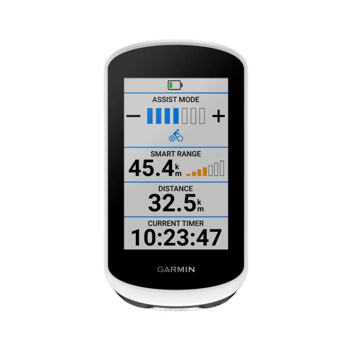 Bildschirmanzeige vom Garmin mit klassischen Eckdaten.