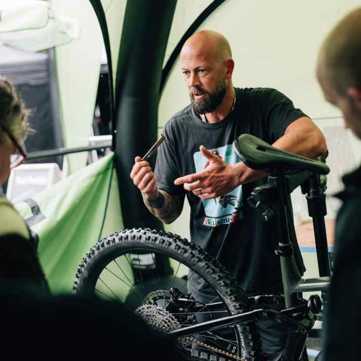 Gabel warten, Kette tauschen und Schaltung einstellen: Die Schrauberkurse der BIKE Academy waren ein gefragter Programmpunkt.