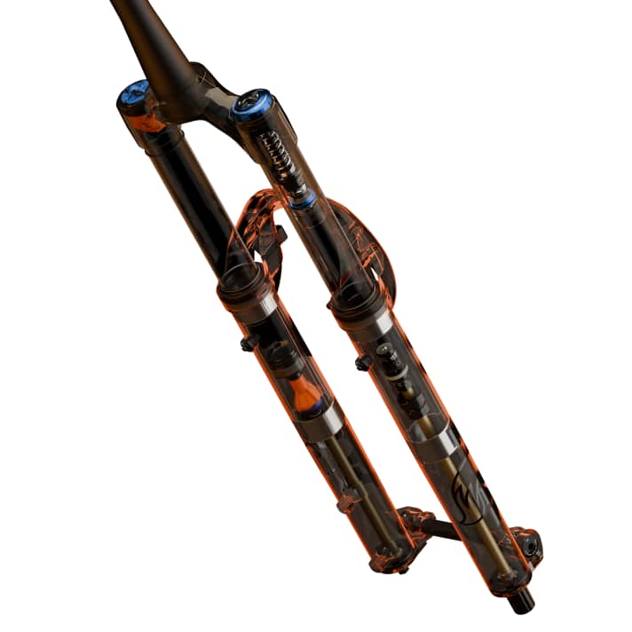 Fox presents the new 36 suspension fork with 20% more torsional stiffness, improved air spring and new damping systems for all-mountain use. Available in various suspension travels.