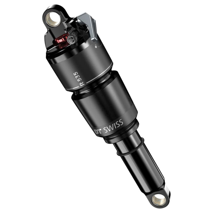 The air chamber of the R 535 damper has been modified to provide better compliance and firmer end progression.