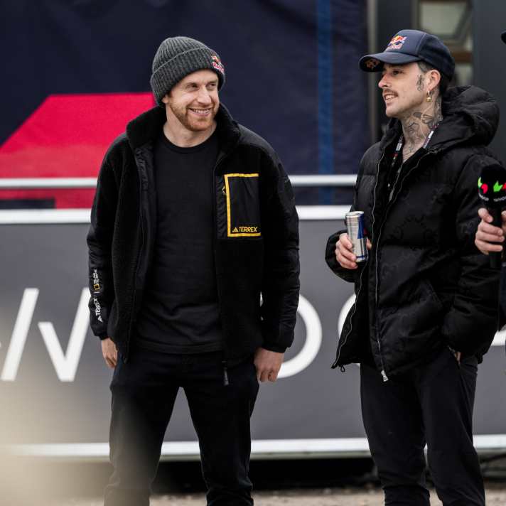 Danny Macaskill with his buddy, BMX star Kris Kyle.