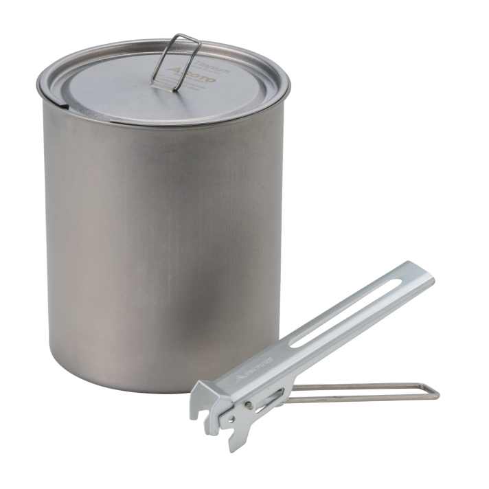 Der Soto Titanium Pot 1100 dürfte auch nach langer Bikepacking-Tour satt machen.