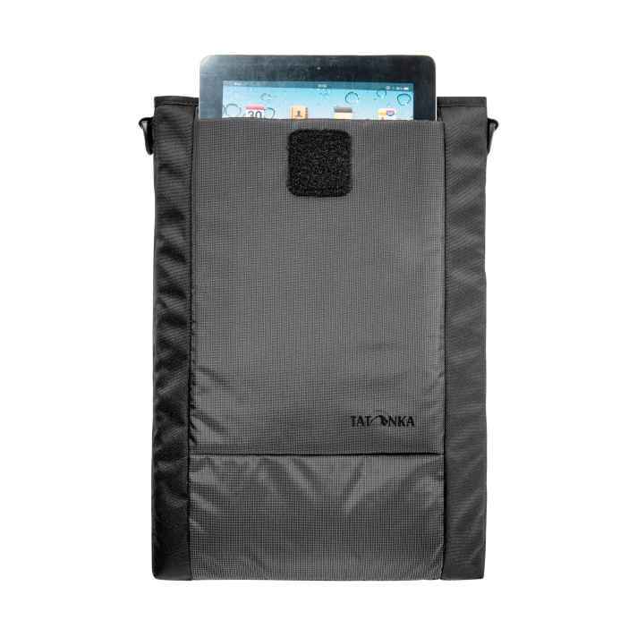 Für Laptop, Tablet und Co. gibt es das passende Notebook Sleeve. Funktioniert auch mit Klett. Optional. Preis: 35 Euro.