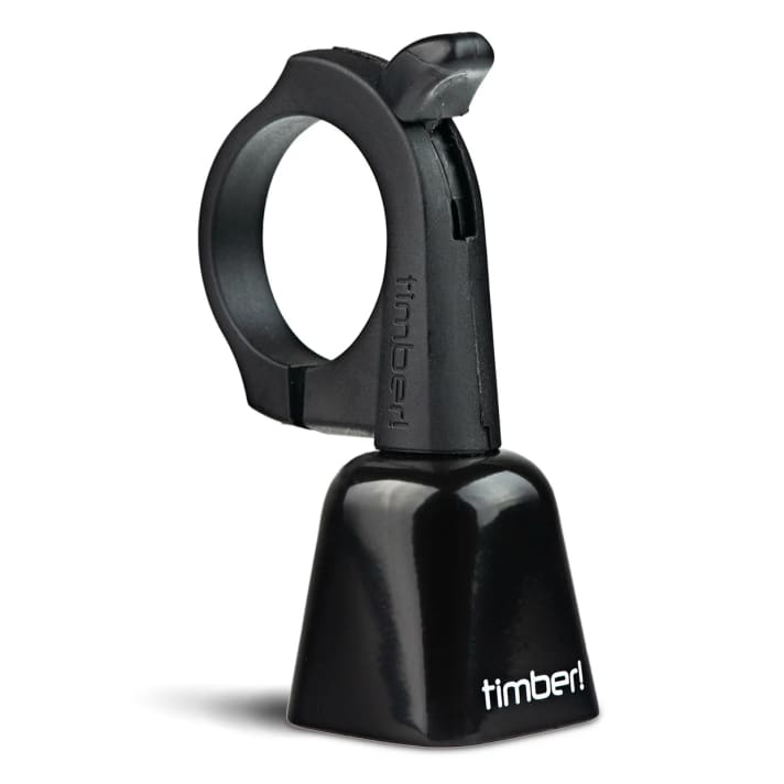 The Timber Mountain Bike Bell is no ordinary bike bell - but a mini cowbell for unmanageable MTB trails.