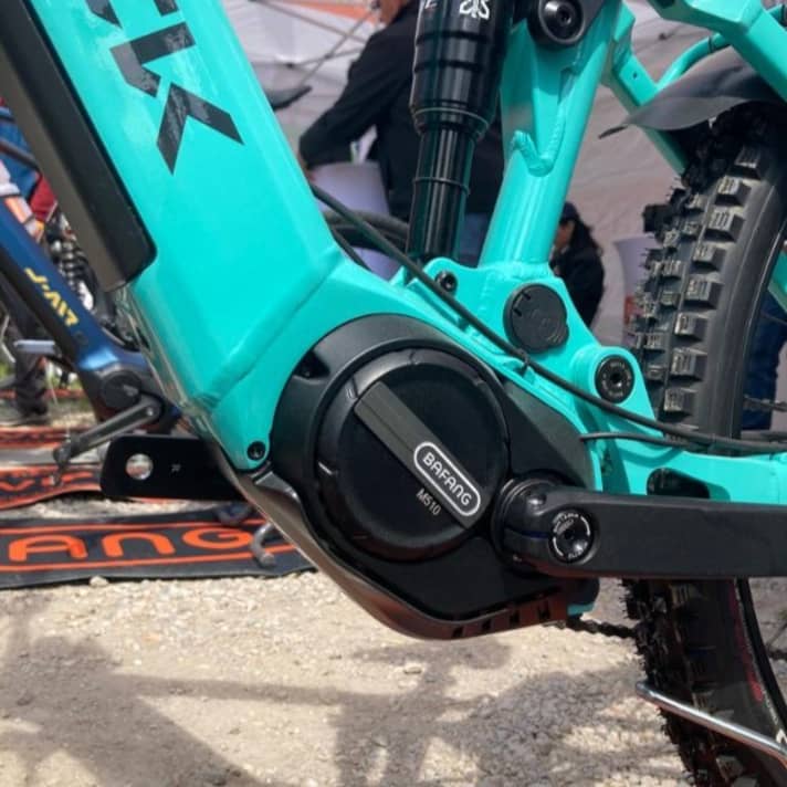The Bafang M510 mid-motor is said to deliver 95 Newton metres at a weight of just 2.9 kilograms.