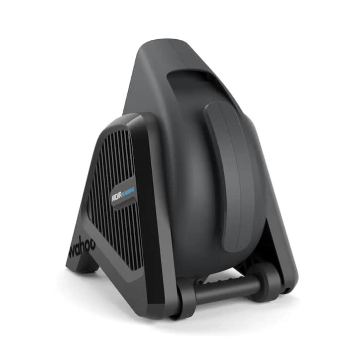 The Wahoo Kickr Headwind can provide cooling and a realistic riding experience on the roller trainer.