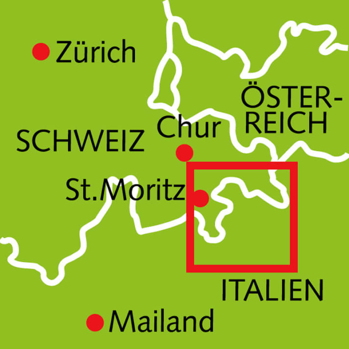   Location of the Bernina Pass 